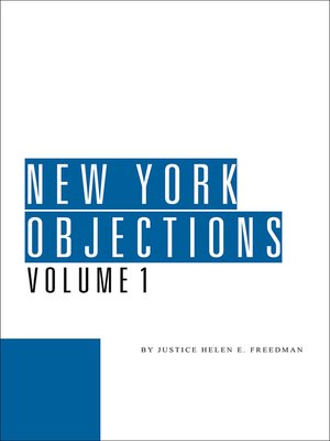cover image of New York Objections
